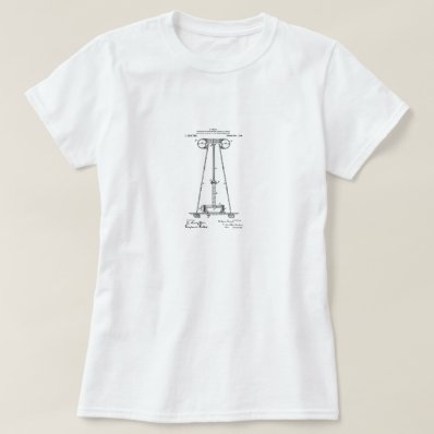 Nikola Tesla Patent Top Shirts