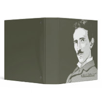 Nikola Tesla Portrait binders