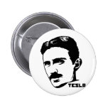 Nikola Tesla Portrait Button