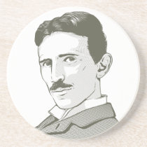 Nikola Tesla Portrait coasters