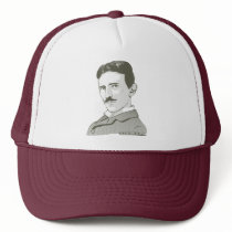 Nikola Tesla Portrait hats