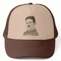 Nikola Tesla Portrait hats