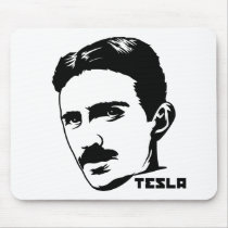 Nikola Tesla Portrait Mousepad by strk3 Nikola Tesla Portrait Mousepad