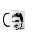 Nikola Tesla Portrait Mug by strk3 Nikola Tesla Portrait Mug