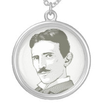 Nikola Tesla Portrait necklaces