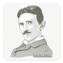 Nikola Tesla Portrait stickers