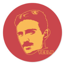 Nikola Tesla Portrait stickers