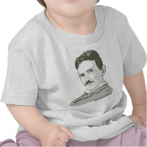 Nikola Tesla Portrait t-shirts