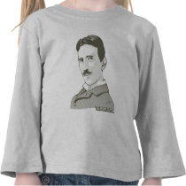 Nikola Tesla Portrait t-shirts