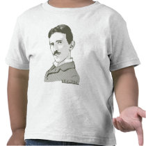 Nikola Tesla Portrait t-shirts
