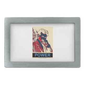 Nikola Tesla Power (Obama-Like Poster) Rectangular Belt Buckles