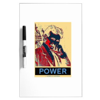 Nikola Tesla Power (Obama-Like Poster) Dry-Erase Boards