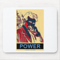 Nikola Tesla Power (Obama-Like Poster) Mousepad