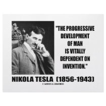Nikola Tesla Progressive Development Of Man Quote letterhead by wordsunwords Nikola Tesla Progressive Development Of Man Quote letterhead
