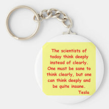 nikola tesla quote key chains