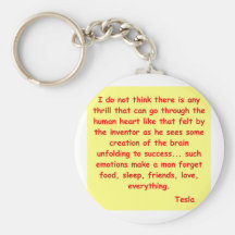 nikola tesla quote keychains