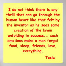 nikola tesla quote print