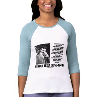Nikola Tesla Scientific Man Does Not Aim Immediate shirt