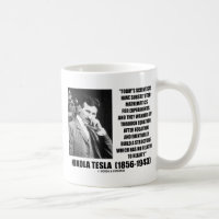Nikola Tesla Scientists Equation No Relation Quote Classic White Coffee Mug