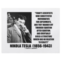 Nikola Tesla Scientists Equation No Relation Quote flyers by wordsunwords Nikola Tesla Scientists Equation No Relation Quote flyers
