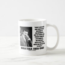 Nikola Tesla Scientists Equation No Relation Quote Mugs