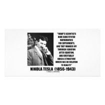 Nikola Tesla Scientists Equation No Relation Quote photo cards