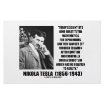 Nikola Tesla Scientists Equation No Relation Quote stationery