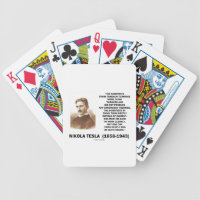Nikola Tesla Scientists From Franklin To Morse Bicycle Playing Cards