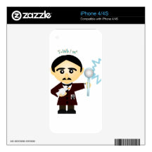 Nikola Tesla Skin For The iPhone 4S