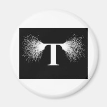 Nikola Tesla - Tesla Coil - Lightning Fridge Magnet