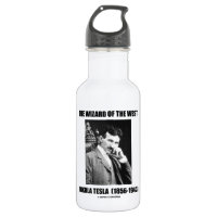 Nikola Tesla The Wizard Of The West 18oz Water Bottle