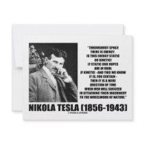 Nikola Tesla Wheelwork Of Nature Kinetic Energy invitations