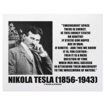 Nikola Tesla Wheelwork Of Nature Kinetic Energy letterhead