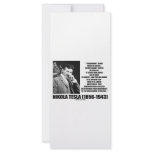 Nikola Tesla Wheelwork Of Nature Kinetic Energy Rack Card Template
