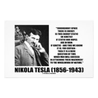 Nikola Tesla Wheelwork Of Nature Kinetic Energy Stationery