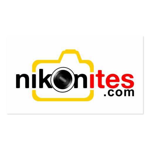 Nikonites.com Card Business Card Template