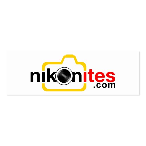 Nikonites.com Card small Business Cards (front side)