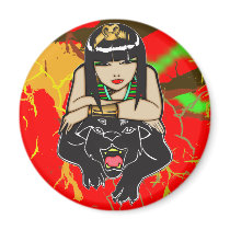 Nile Queen Refrigerator Magnet