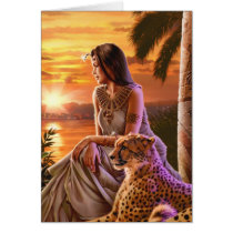 "Nile Sunset" Greeting Cards