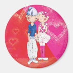 Nils&Freya Refrigerator Magnet