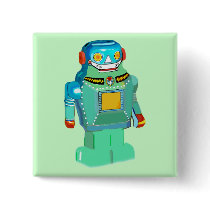 NIM-NIM 9-7L ROBOT PINBACK BUTTONS