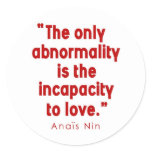 Nin on Abnormality Round Stickers
