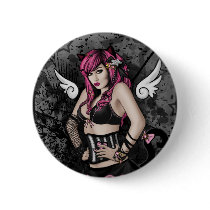 Nina Butterfly button by ChristinasCanvas Nina Butterfly button