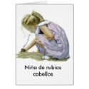 Nina de rubios cabellos cards