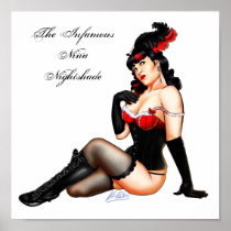 Nina Nightshade Pin-Up Poster