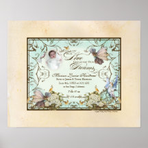 Niña personalizada - princesa encantada del Faerie Poster
