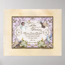 Niña personalizada - princesa encantada del Faerie Posters