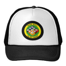 NINE BALL IS MY GAME HATS