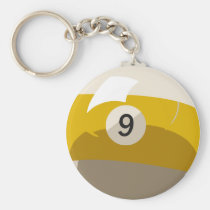 Nine Ball Key Chain keychains