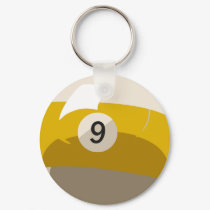 Nine Ball Key Chain keychains